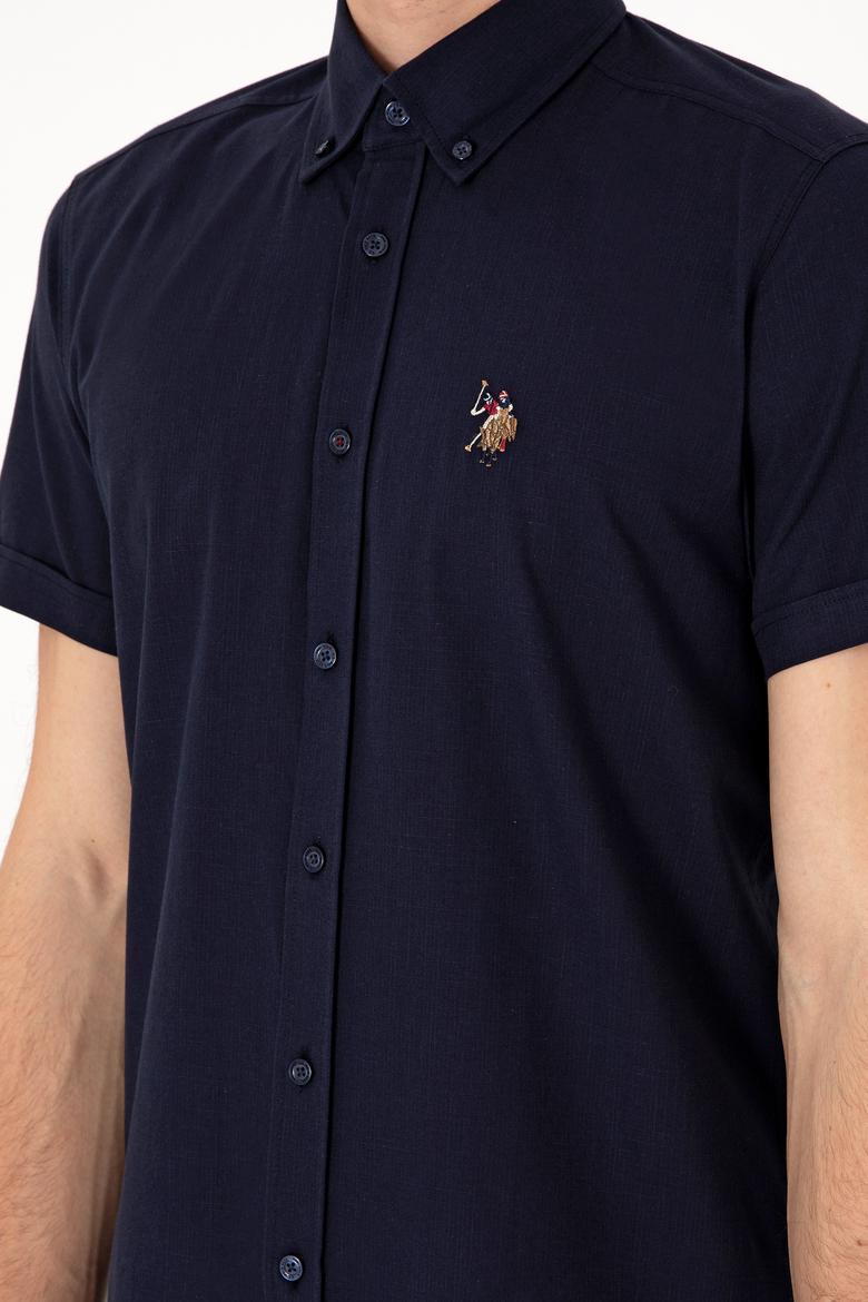 Erkek Lacivert Kısa Kollu Gömlek - 50298007023