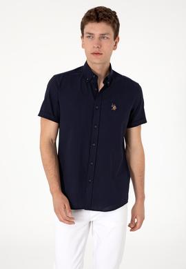 Erkek Lacivert Kısa Kollu Gömlek - 50298007023
