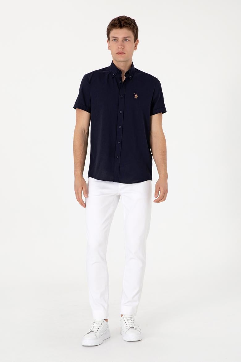 Erkek Lacivert Kısa Kollu Gömlek - 50298007023