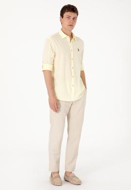 Erkek Limon Uzun Kollu Basic Gömlek - 50297868160