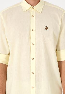 Erkek Limon Uzun Kollu Basic Gömlek - 50297868160