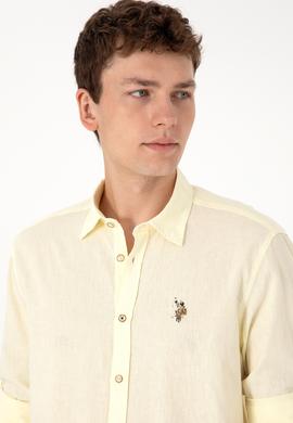 Erkek Limon Uzun Kollu Basic Gömlek - 50297868160