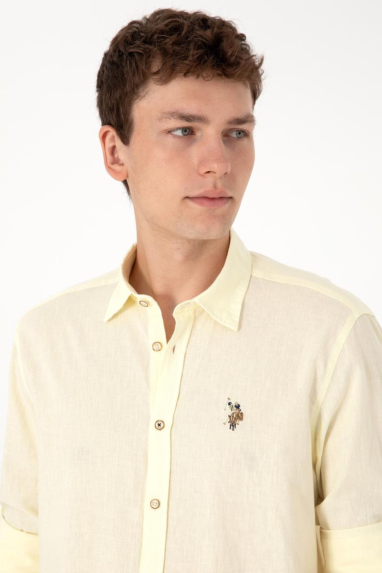 Erkek Limon Uzun Kollu Basic Gömlek - 50297868160