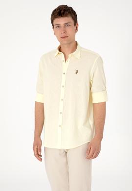 Erkek Limon Uzun Kollu Basic Gömlek - 50297868160