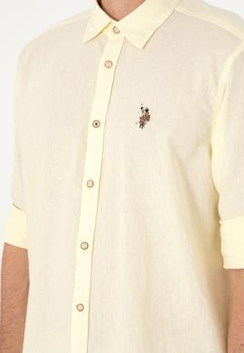 Erkek Limon Uzun Kollu Basic Gömlek - 50297868160