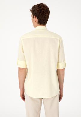 Erkek Limon Uzun Kollu Basic Gömlek - 50297868160