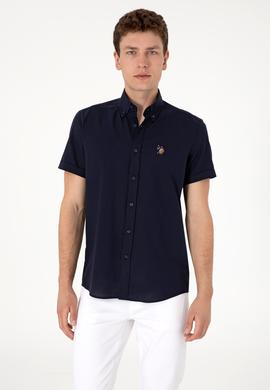 Erkek Lacivert Kısa Kollu Gömlek - 50298007023