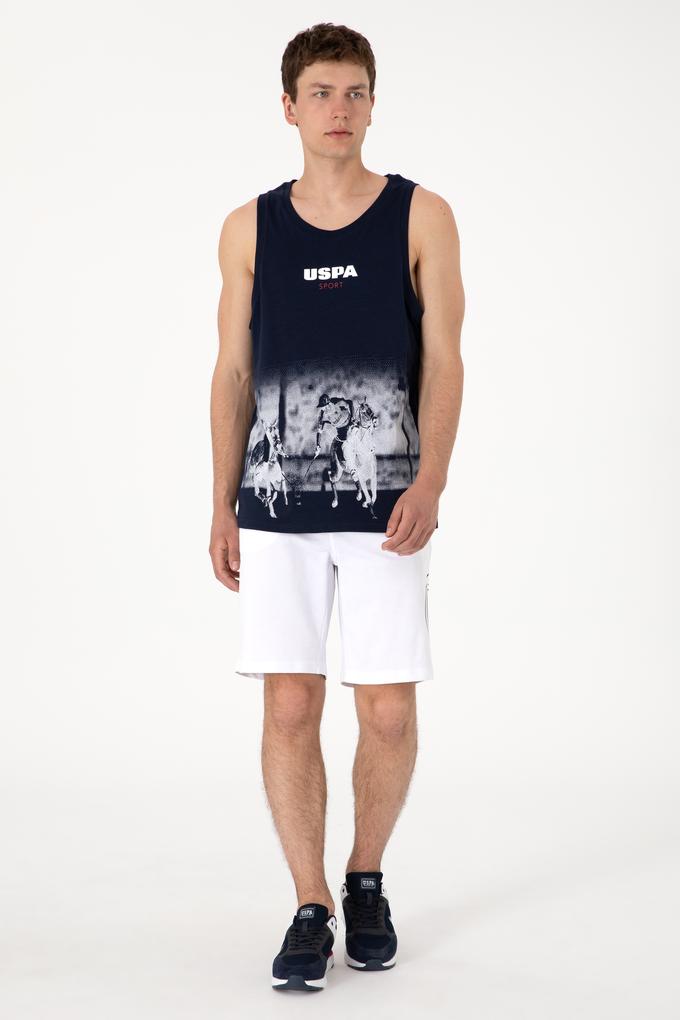 Erkek Beyaz Örme Şort