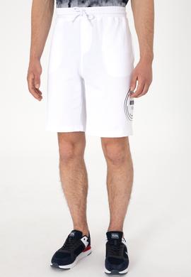 Erkek Beyaz Örme Şort - 50300150006