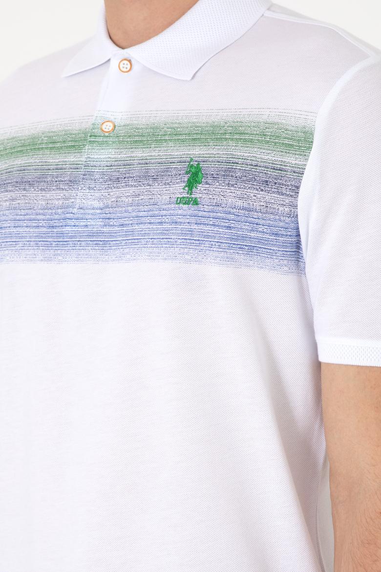 Erkek Regular Fit Polo Yaka Mavi Tişört - 50300365017