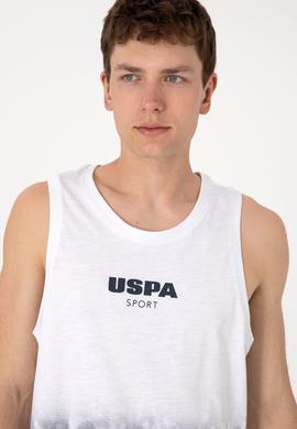 Erkek Regular Fit Bisiklet Yaka Beyaz Kolsuz Tişört - 50300111034