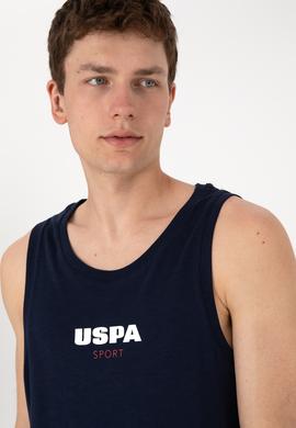 Erkek Regular Fit Bisiklet Yaka Lacivert Kolsuz Tişört - 50300111043