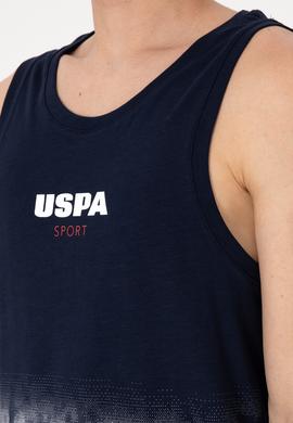 Erkek Regular Fit Bisiklet Yaka Lacivert Kolsuz Tişört - 50300111043