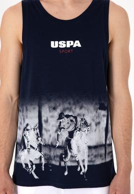 Erkek Regular Fit Bisiklet Yaka Lacivert Kolsuz Tişört - 50300111043