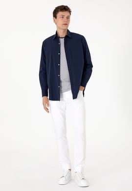 Erkek Lacivert Uzun Kollu Gömlek - 50301077001