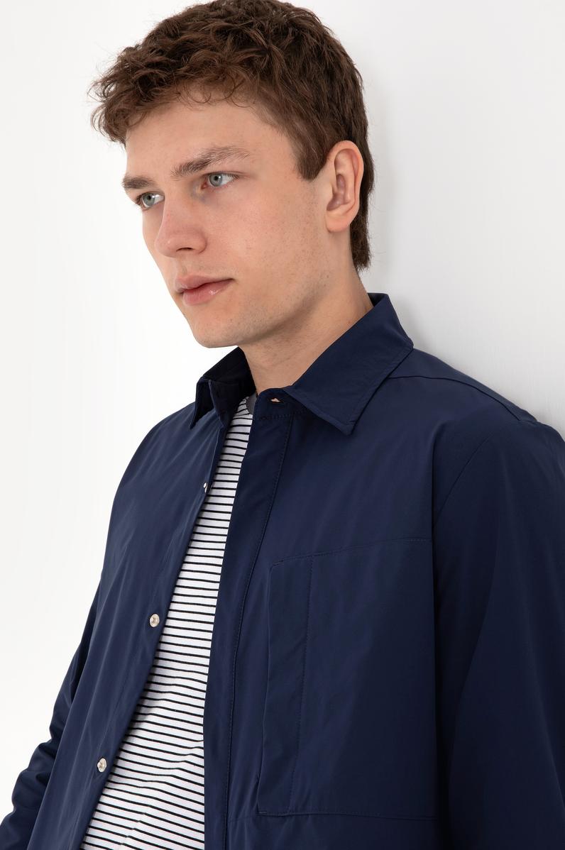 Erkek Lacivert Uzun Kollu Gömlek