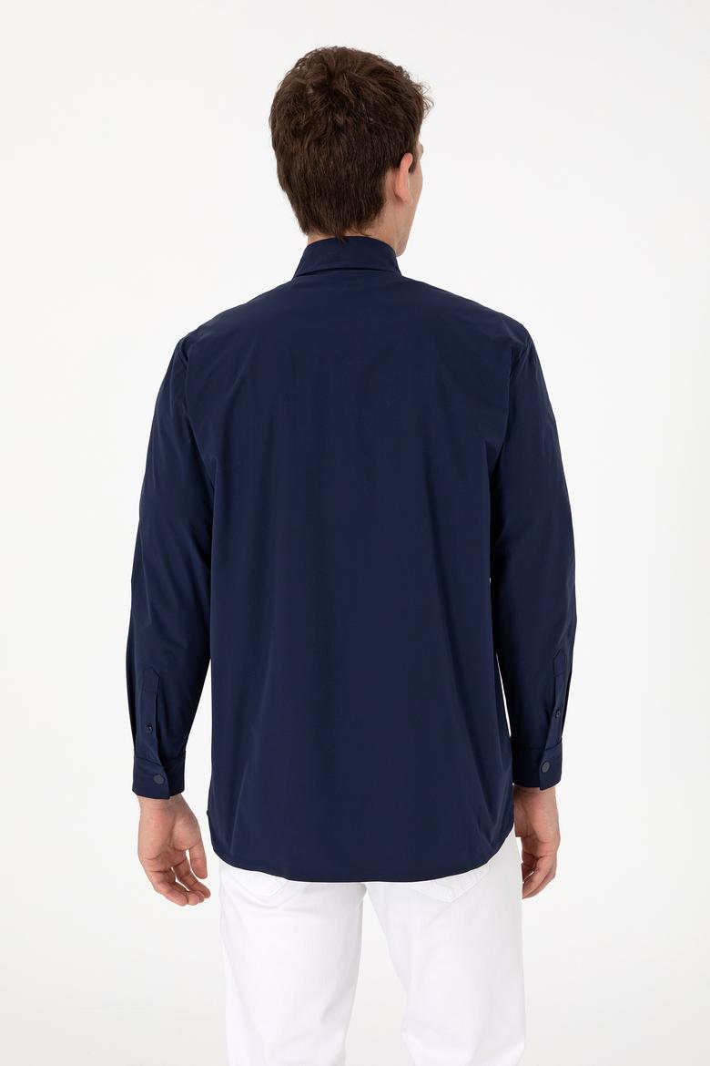 Erkek Lacivert Uzun Kollu Gömlek - 50301077001