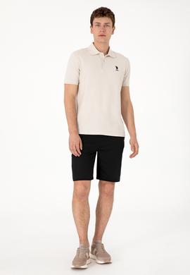 Erkek Regular Fit Polo Yaka Taş Dokulu Tişört - 50300165027
