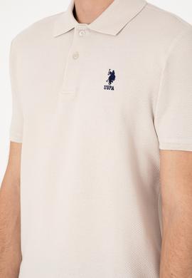 Erkek Regular Fit Polo Yaka Taş Dokulu Tişört - 50300165027
