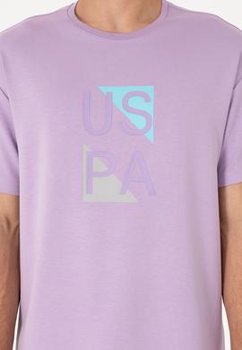 Erkek Comfort Fit Lila Bisiklet Yaka Tişört - 50299882009