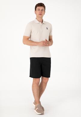 Erkek Siyah Örme Şort - 50308794016