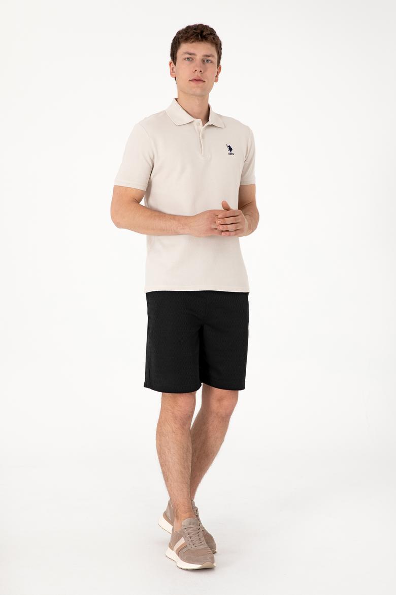 Erkek Siyah Örme Şort - 50308794016