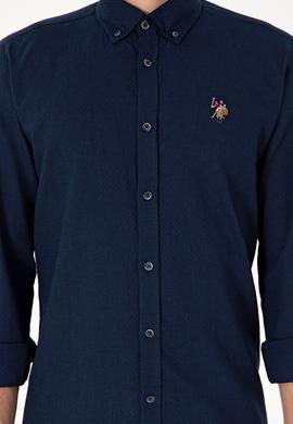 Erkek Lacivert Uzun Kollu Gömlek - 50299578014