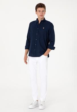 Erkek Lacivert Uzun Kollu Gömlek - 50299578014