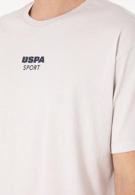 Erkek Comfort Fit Bisiklet Yaka Açık Gri Tişört - 50299970009