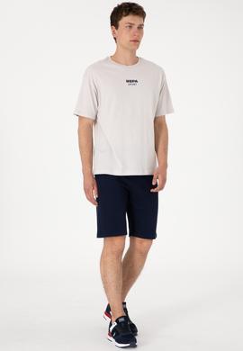 Erkek Comfort Fit Bisiklet Yaka Açık Gri Tişört - 50299970009