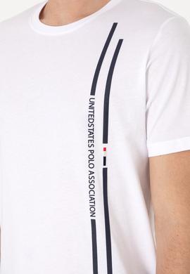 Erkek Regular Fit Bisiklet Yaka Beyaz Tişört - 50299763004