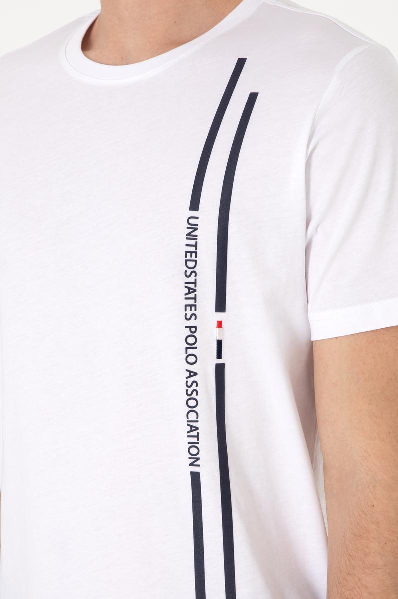 Erkek Regular Fit Bisiklet Yaka Beyaz Tişört