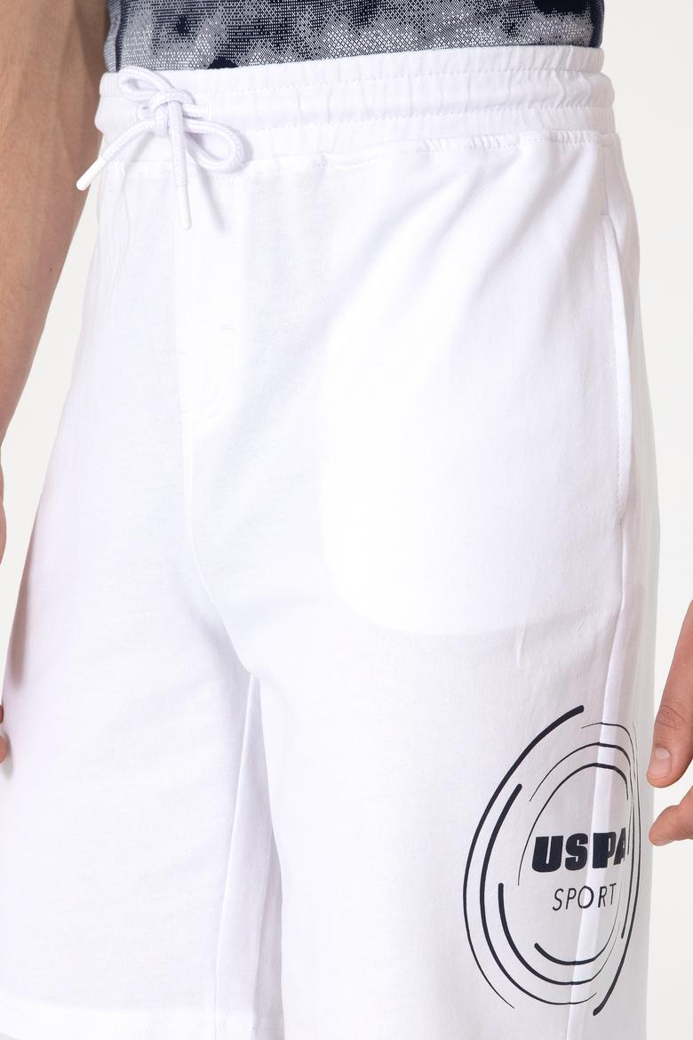 Erkek Beyaz Örme Şort - 50300150006