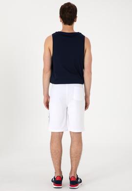 Erkek Beyaz Örme Şort - 50300150006