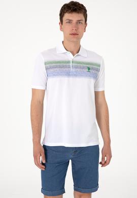 Erkek Regular Fit Polo Yaka Mavi Tişört - 50300365017