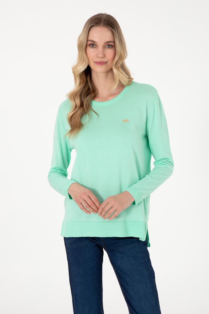 Kadın Mint Basic Kazak
