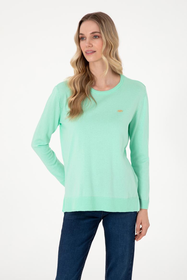 Kadın Mint Basic Kazak - 50288951031