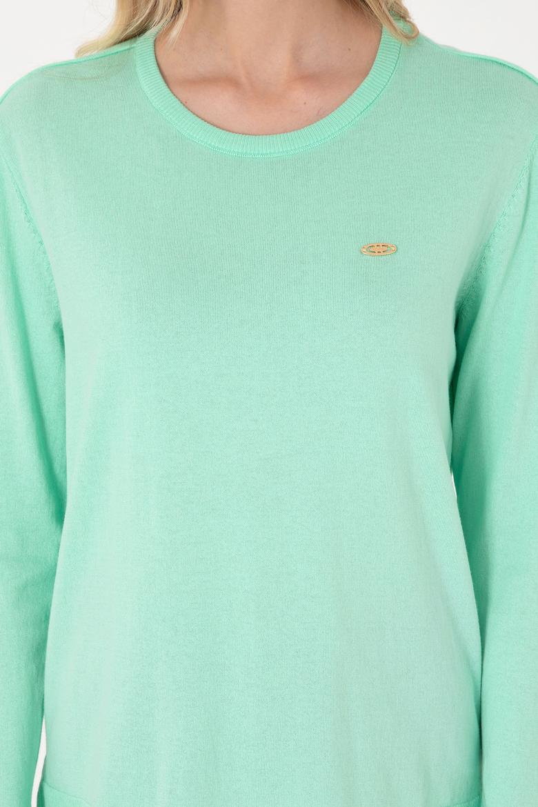 Kadın Mint Basic Kazak - 50288951031