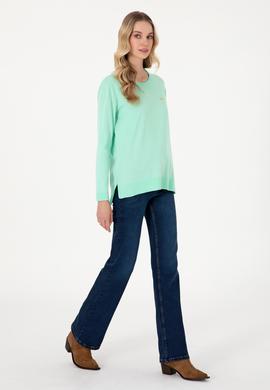 Kadın Mint Basic Kazak - 50288951031