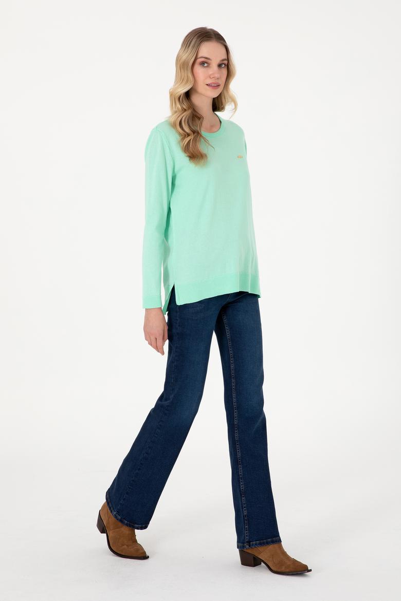 Kadın Mint Basic Kazak - 50288951031