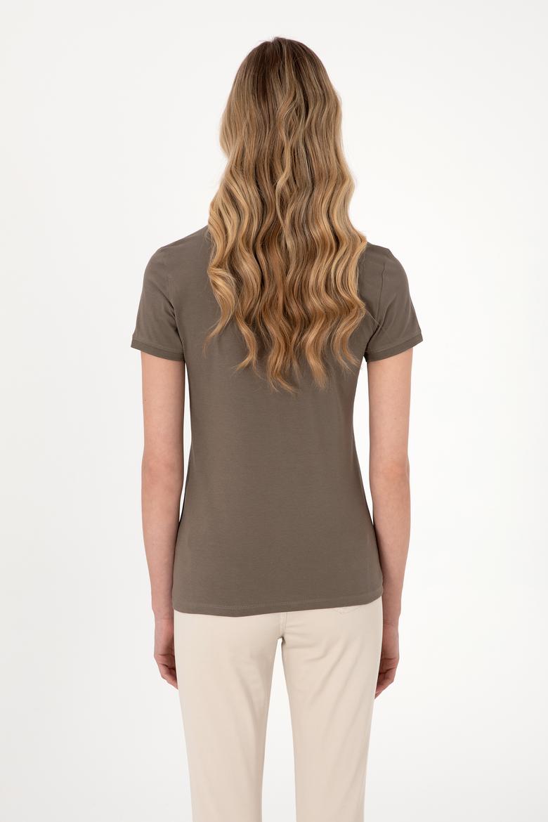 Kadın Vizon Basic Tişört - 50300896146