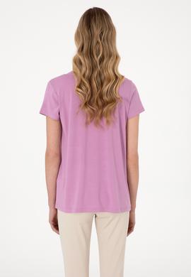 Kadın Fuşya Basic Tişört - 50300829083