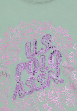 Kız Çocuk Su Yeşili Tişört - 50300982016