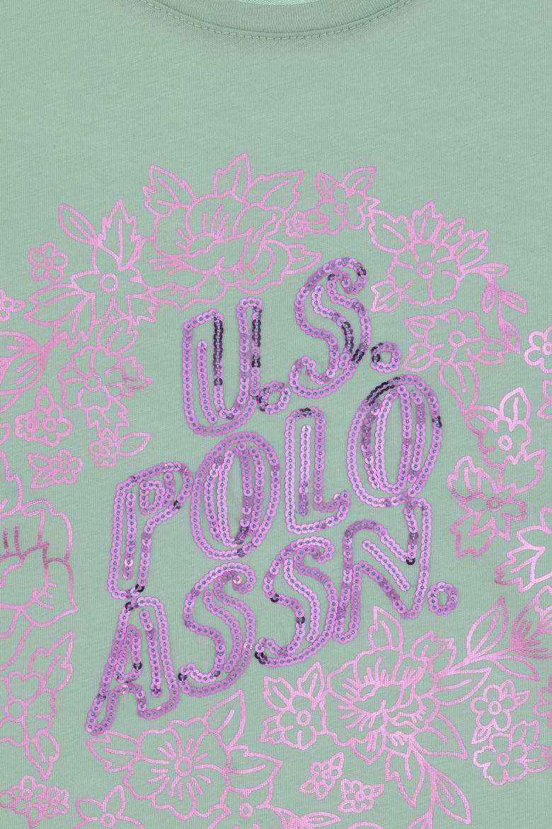 Kız Çocuk Su Yeşili Tişört - 50300982016