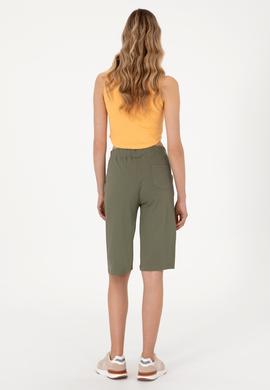 Kadın Koyu Haki Örme Şort - 50300866022