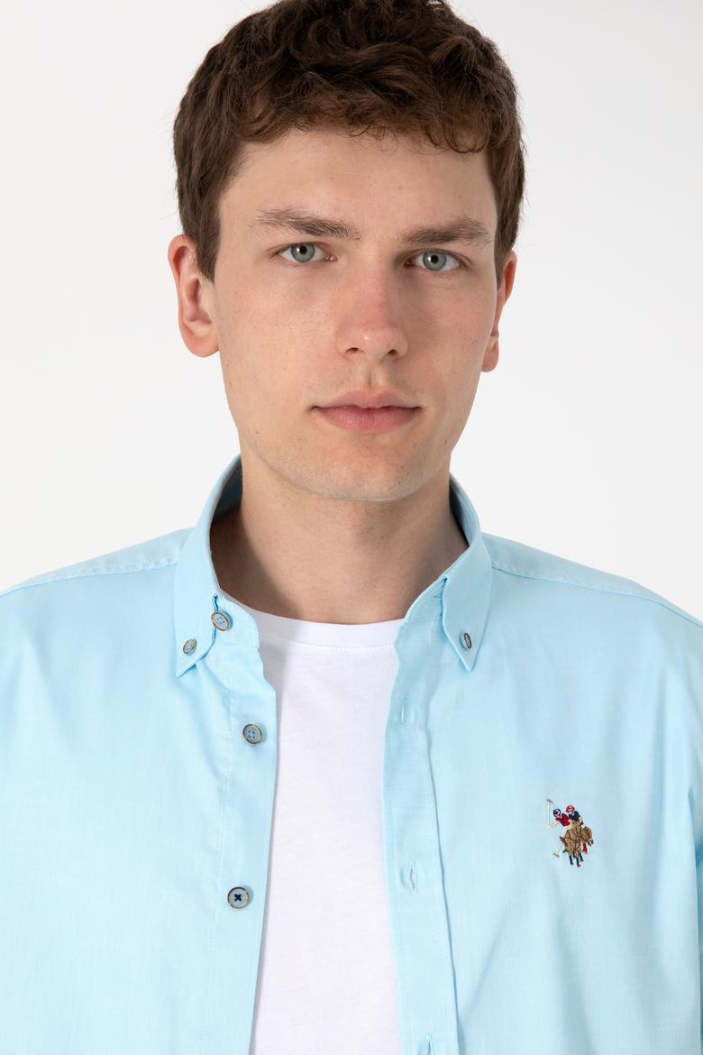 Erkek Aqua Uzun Kollu Basic Gömlek - 50297897059