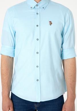 Erkek Aqua Uzun Kollu Basic Gömlek - 50297897059