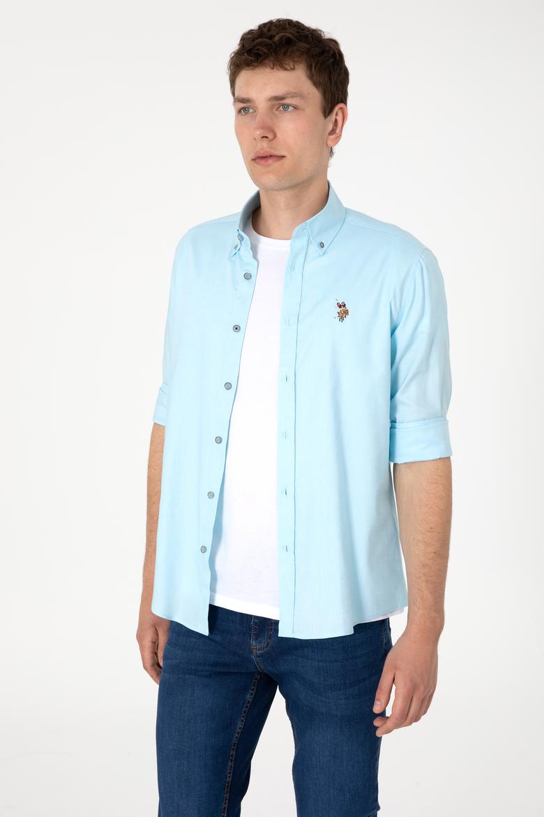 Erkek Aqua Uzun Kollu Basic Gömlek - 50297897059