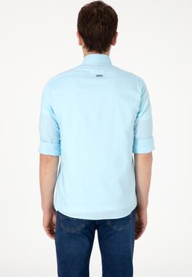 Erkek Aqua Uzun Kollu Basic Gömlek - 50297897059