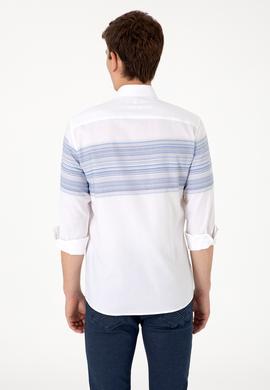 Erkek Mavi Uzun Kollu Gömlek - 50300231005